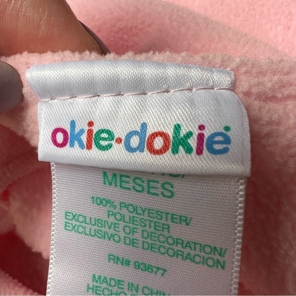 Okie Dokie Infant Baby Soft Pink Fleece Baby Sack Car Seat Friendly, 6-9 Months - Picture 4 of 6